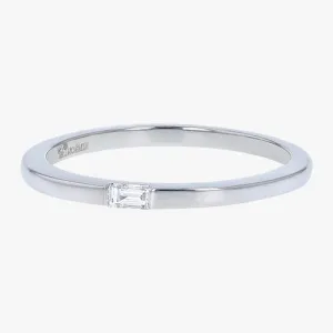 14K H-I/SI Single Baguette Ring