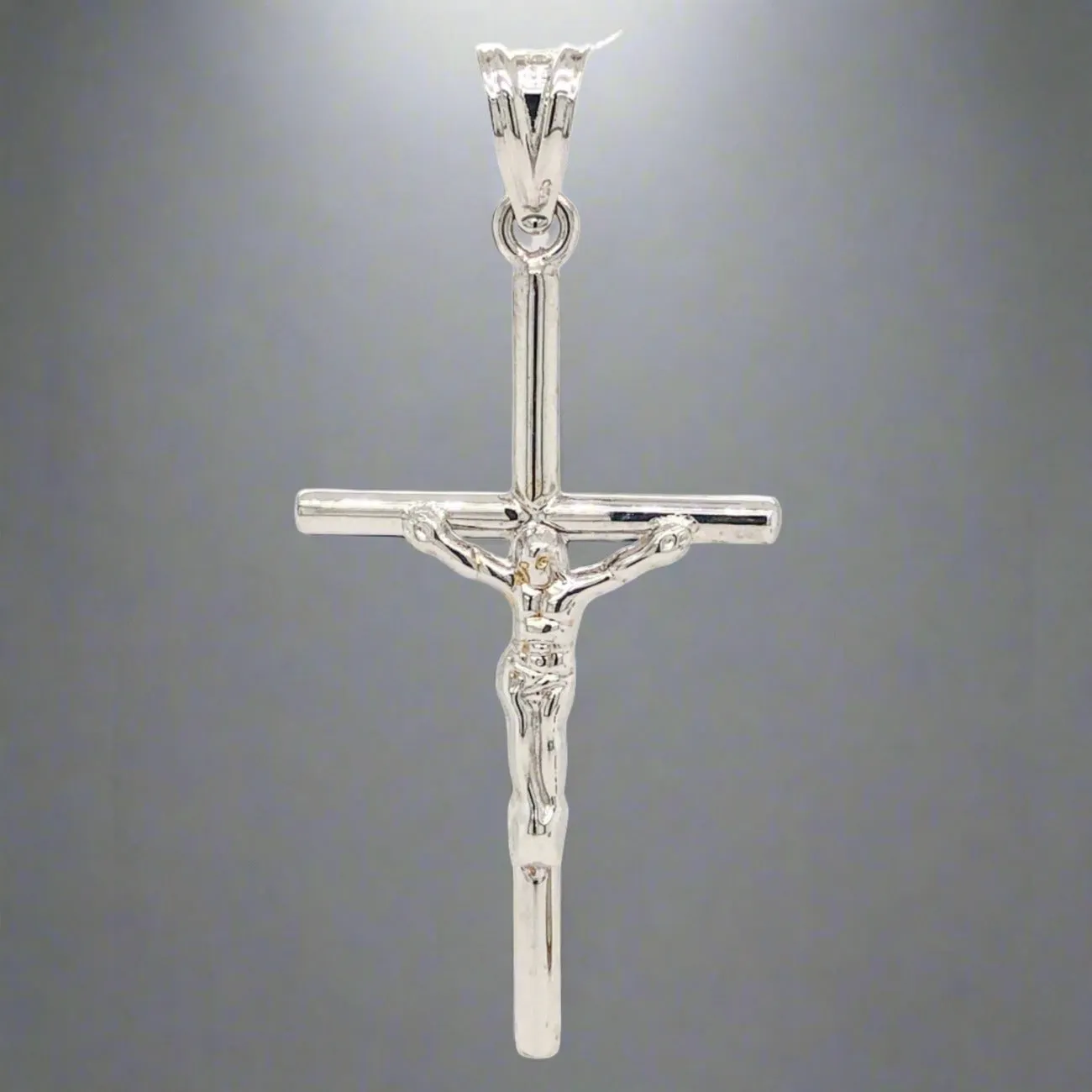 14K W Gold Crucifix Cross