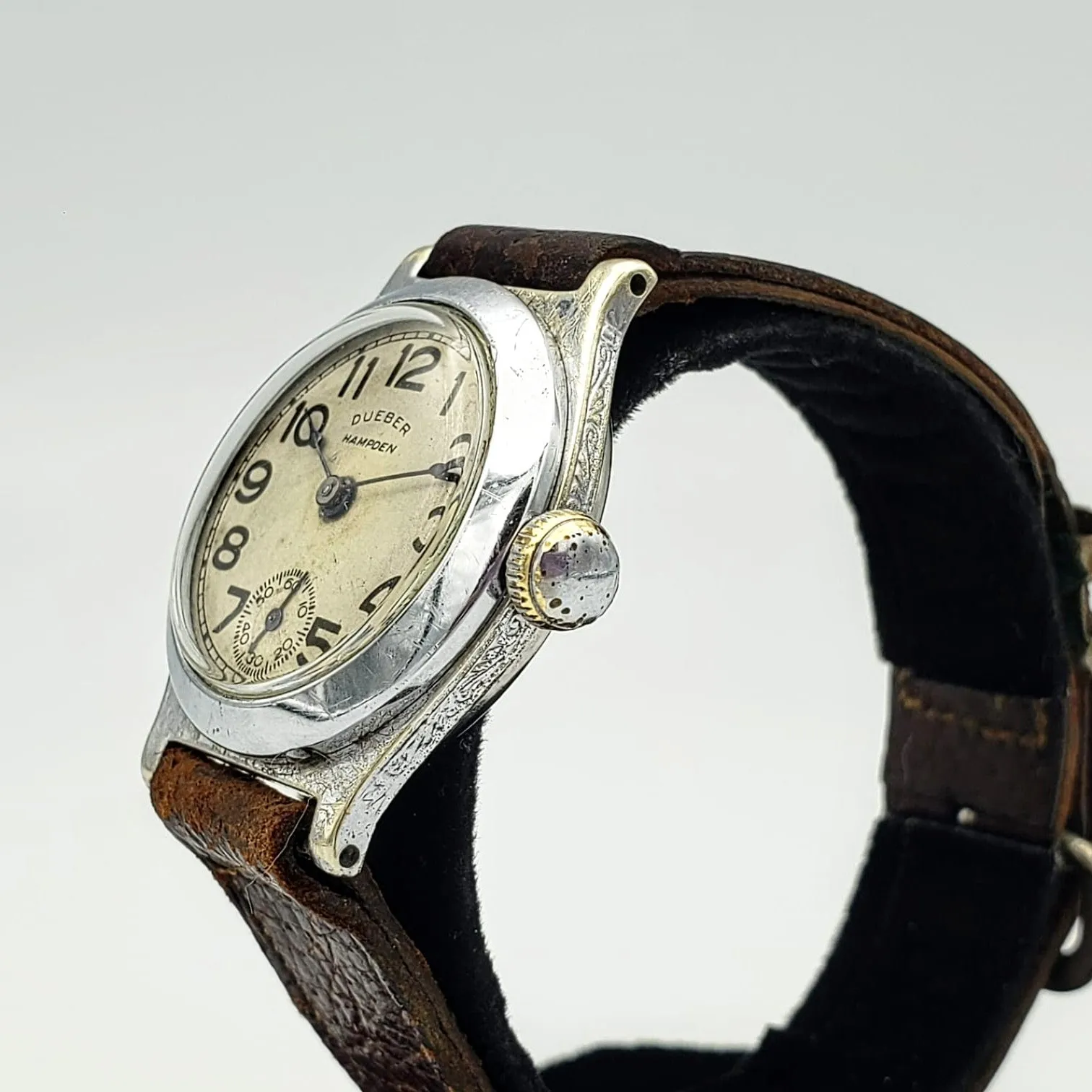 1905 Dueber-Hampden Wristwatch Military Service Size 3/0s 15J Watch
