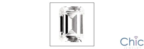 2 Ct Emerald Step Cubic Zirconia CZ Loose stone