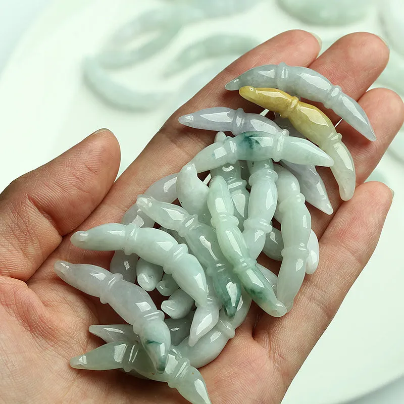 40X8X6mm Natural Jade Beads Jadeite Bead WBD52