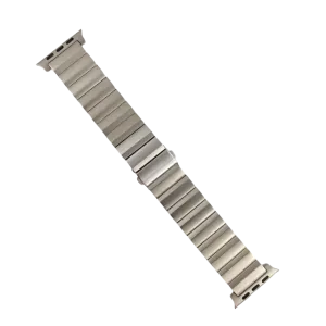 50％ Off | Luxury Titanium Band For Apple Watch Ultra 49mm 45 41 44 38 40 42MM Men Business Strap For iWatch Series 8 7 6 SE 5 4 3 Bracelet