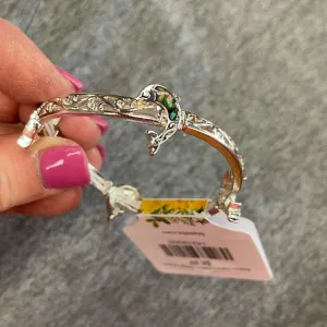 Abalone Dolphin Station Bangle Bracelet OB06792-ASABA