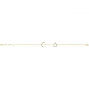 Acotis Silver Bracelet Gold Plated Star / Moon G2700GP