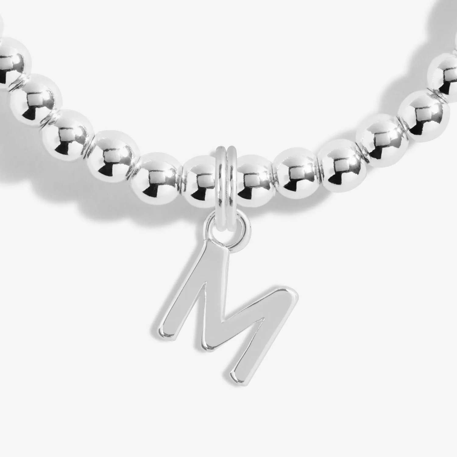 Alphabet A Little M Silver Plated Bracelet 7754