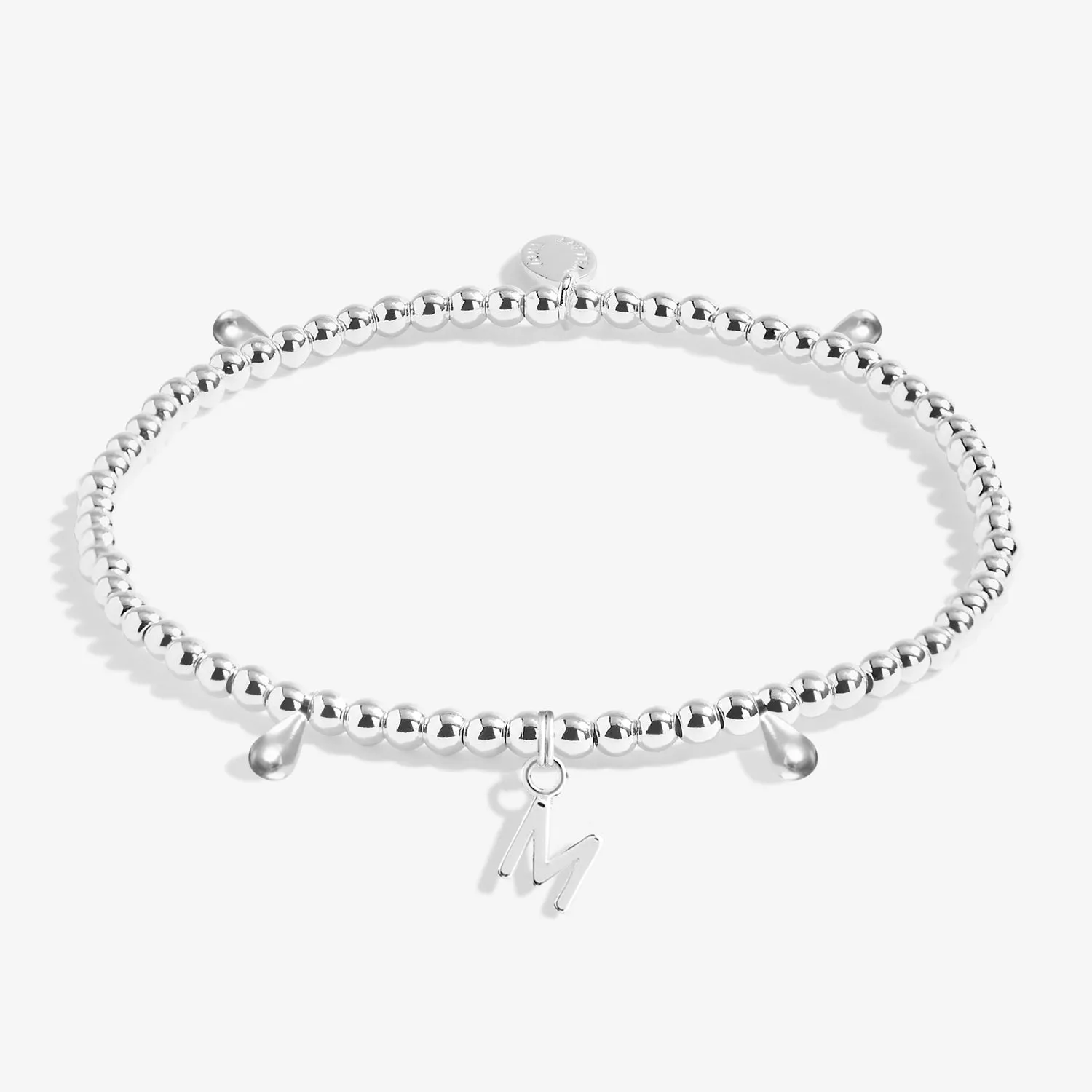Alphabet A Little M Silver Plated Bracelet 7754