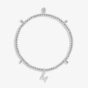 Alphabet A Little M Silver Plated Bracelet 7754