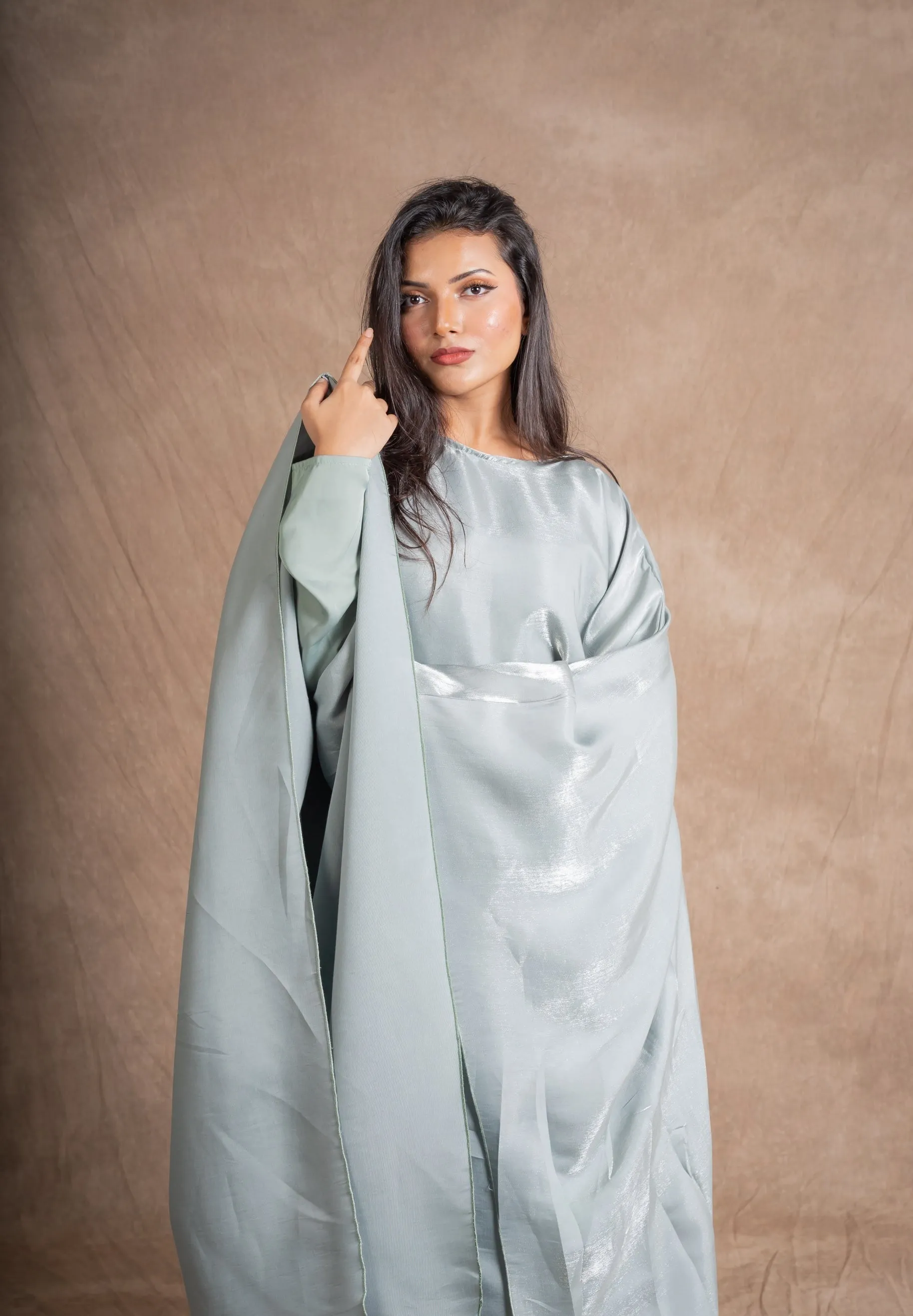 AMEERA KAFTAN ABAYA - SAGE GREEN