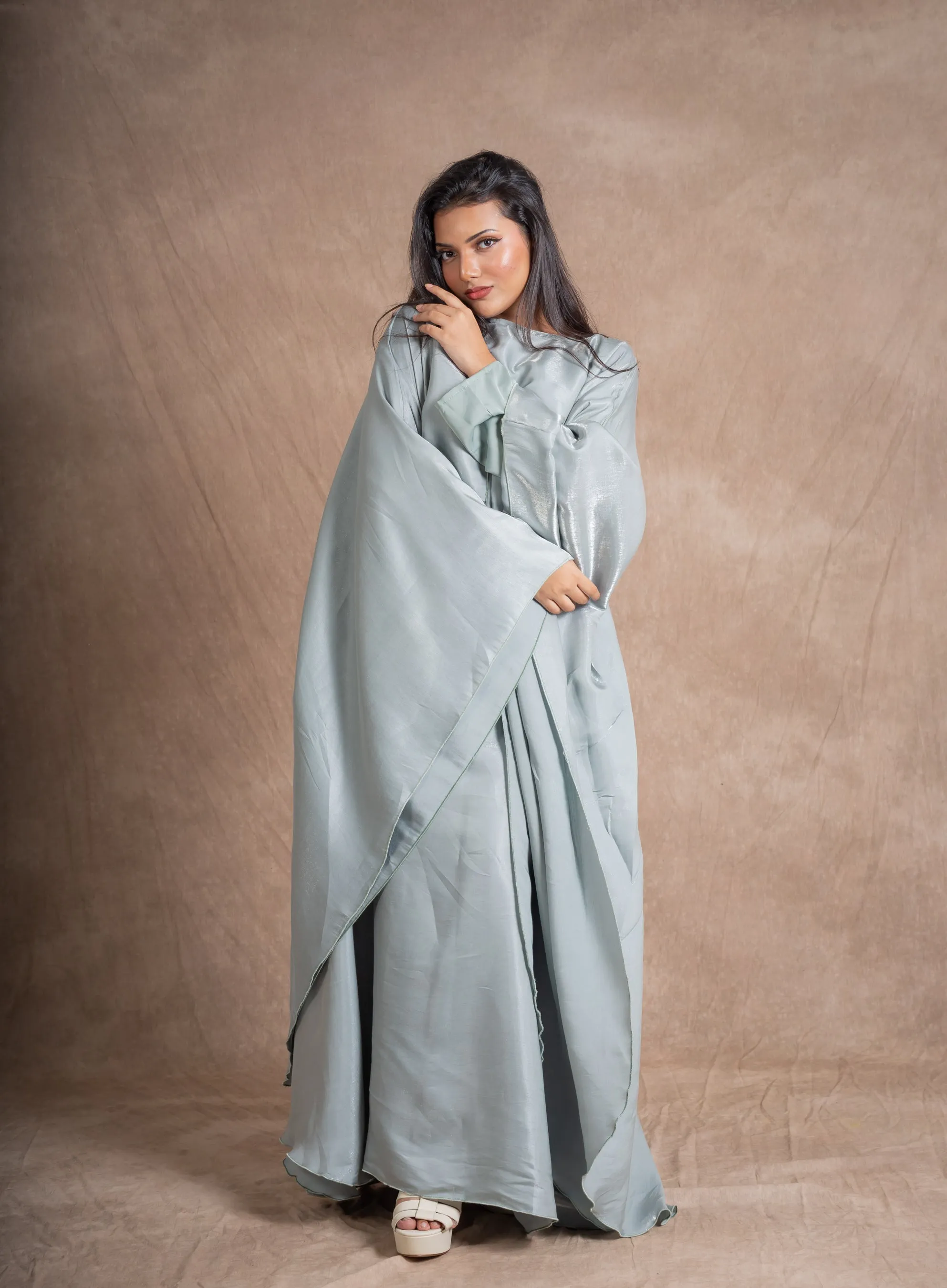 AMEERA KAFTAN ABAYA - SAGE GREEN