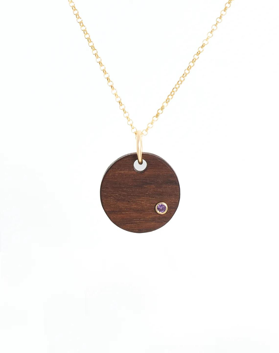 AMETHYST ROUND - Yellow Gold
