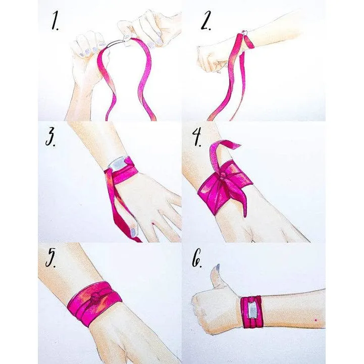 Anchor Bracelet, Silk Wrap Bracelet