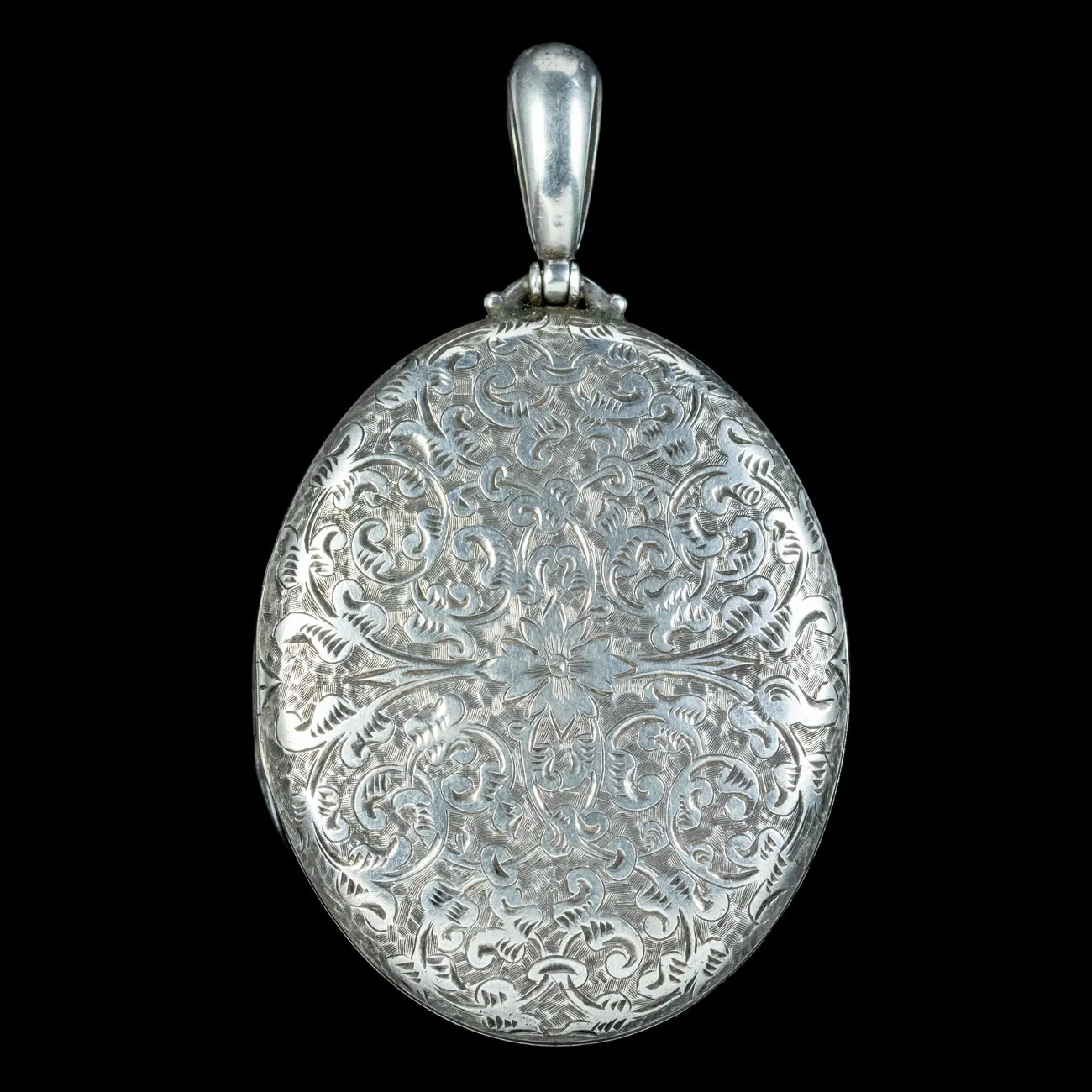 Antique Victorian Chased Silver Locket