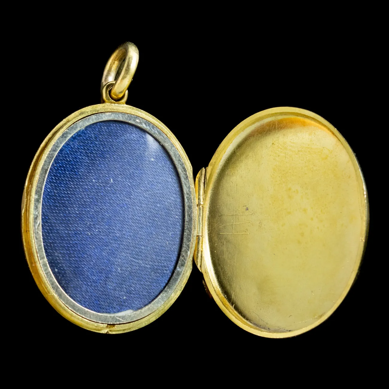 Antique Victorian Pearl Horseshoe Locket 15ct Gold Circa 1890