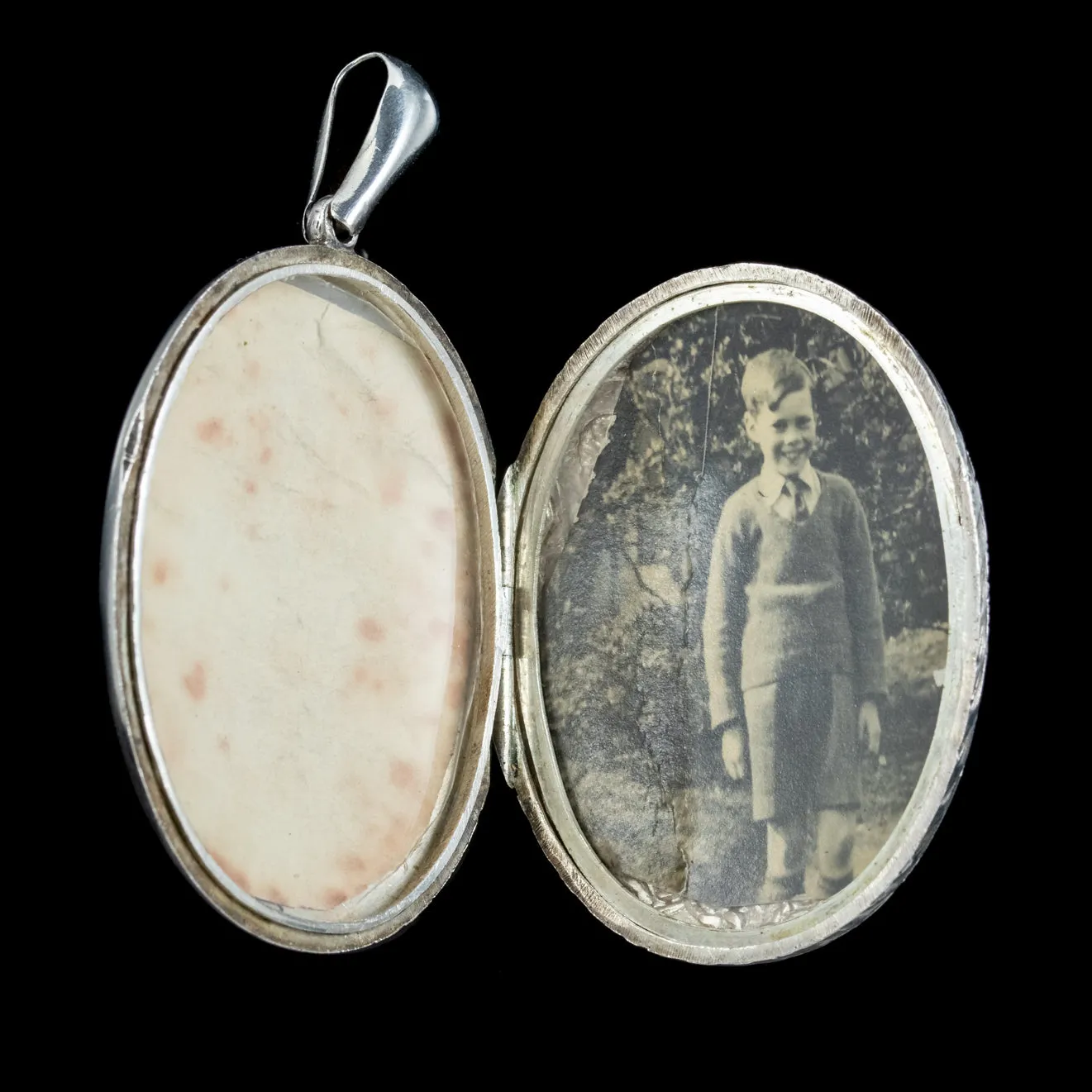Antique Victorian Sterling Silver Locket Circa 1880
