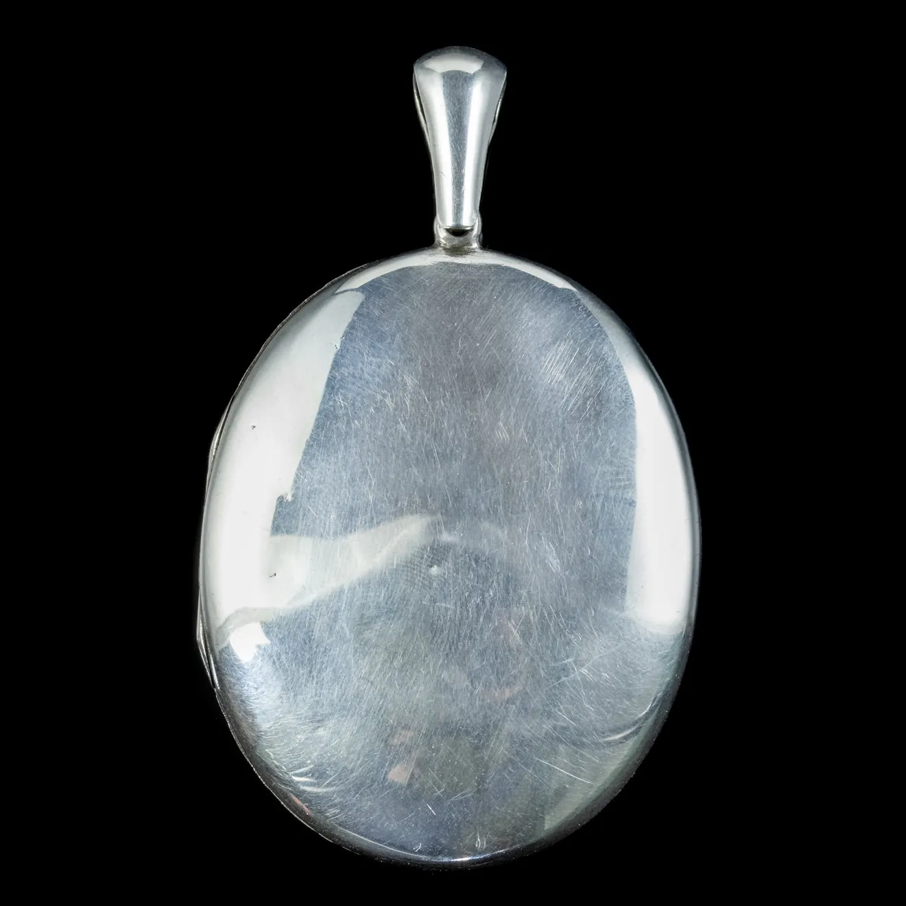 Antique Victorian Sterling Silver Locket Circa 1880