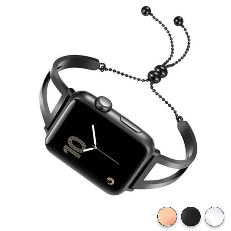 Apple Series Luxury Cuff Stainless Steel Adjustable Watchband