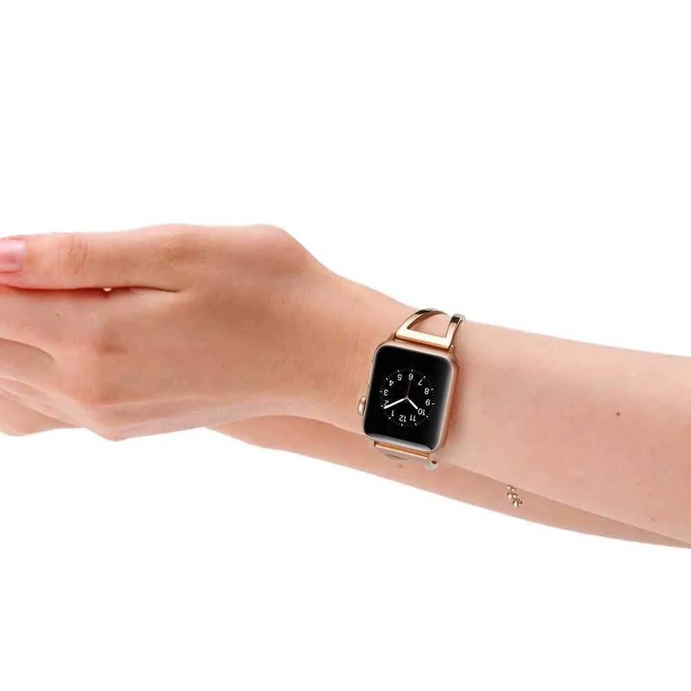 Apple Series Luxury Cuff Stainless Steel Adjustable Watchband