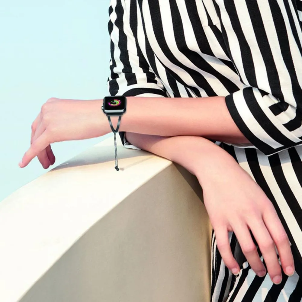Apple Series Luxury Cuff Stainless Steel Adjustable Watchband