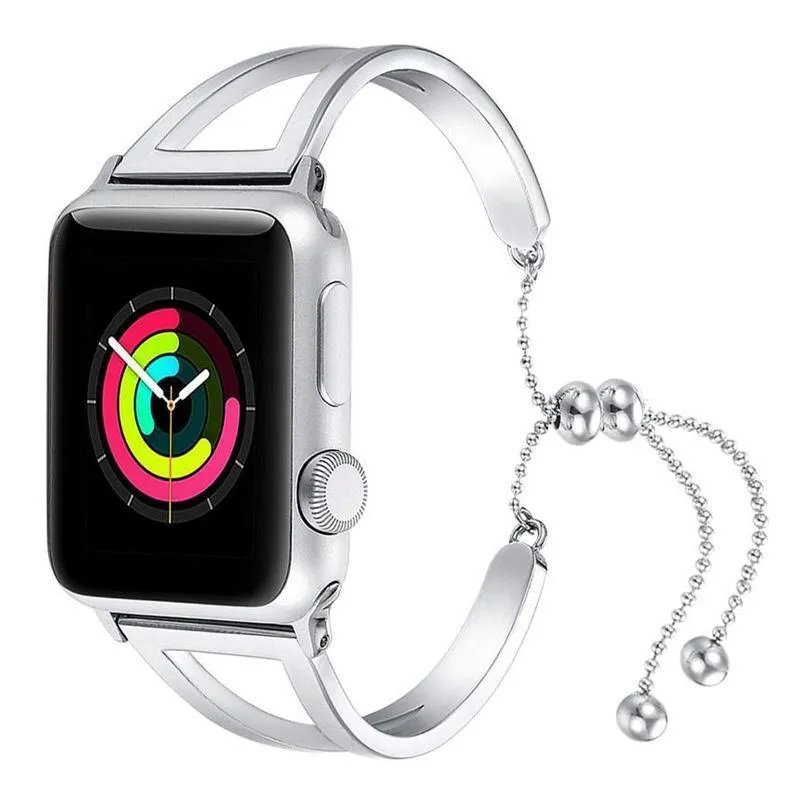 Apple Series Luxury Cuff Stainless Steel Adjustable Watchband