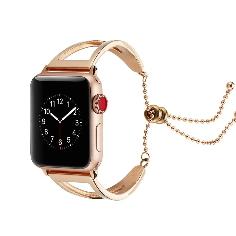 Apple Series Luxury Cuff Stainless Steel Adjustable Watchband