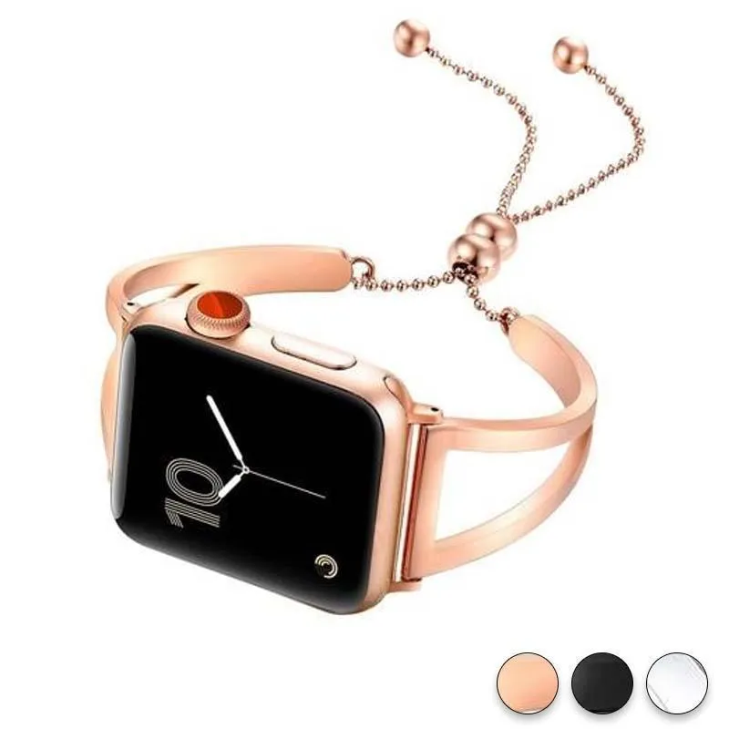 Apple Series Luxury Cuff Stainless Steel Adjustable Watchband