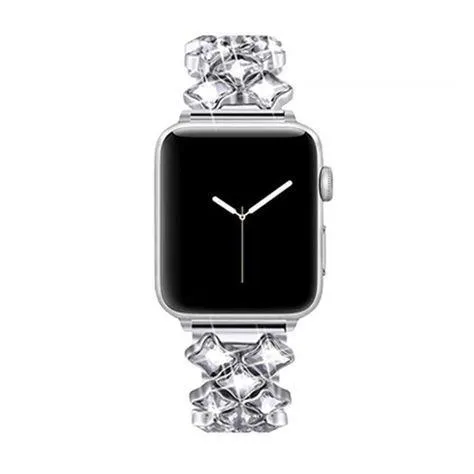 Apple Watch Band Bling rhinestone Diamond cz shiny women Steel Strap