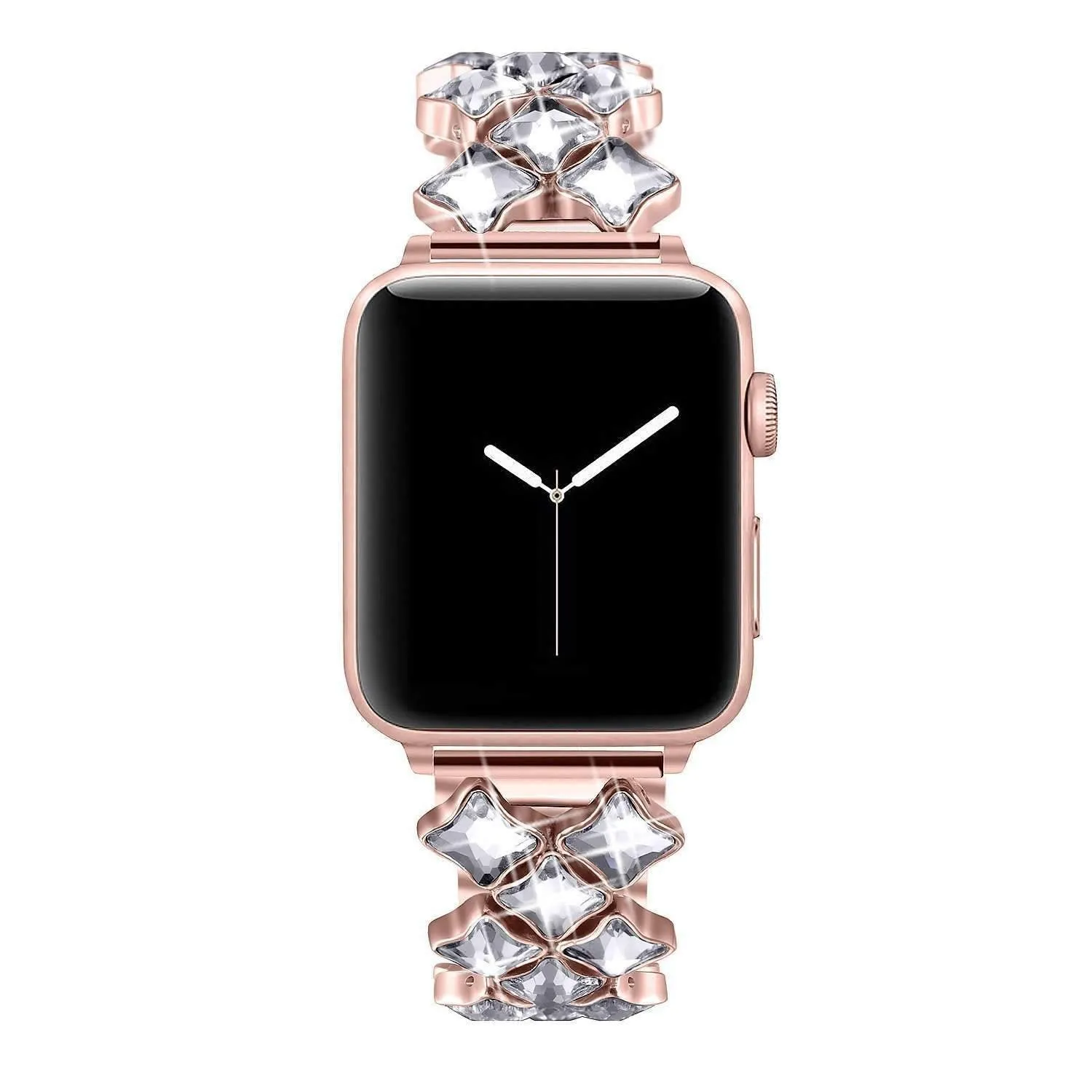 Apple Watch Band Bling rhinestone Diamond cz shiny women Steel Strap