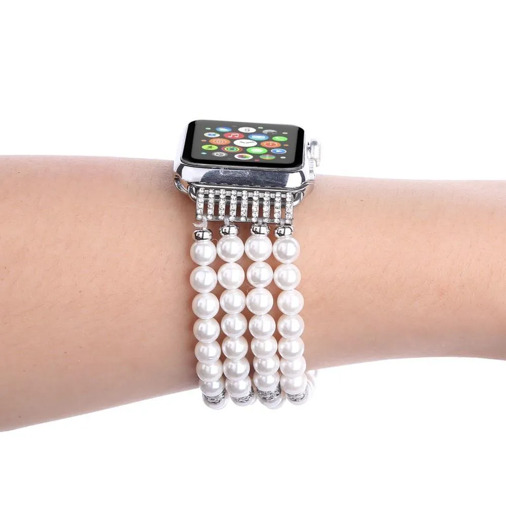 Apple Watch Band, Bling Stretch strap, Bling Pearls