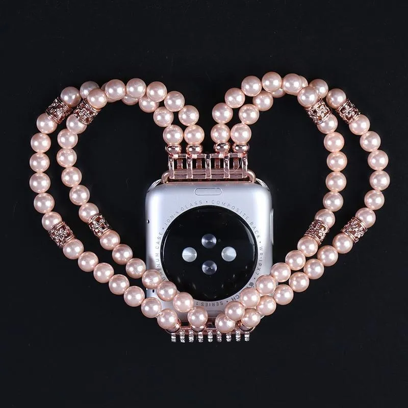Apple Watch Band, Bling Stretch strap, Bling Pearls