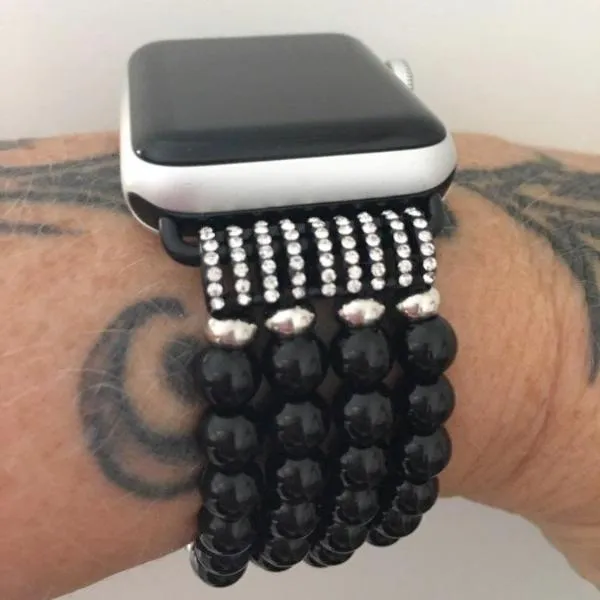 Apple Watch Band, Bling Stretch strap, Bling Pearls