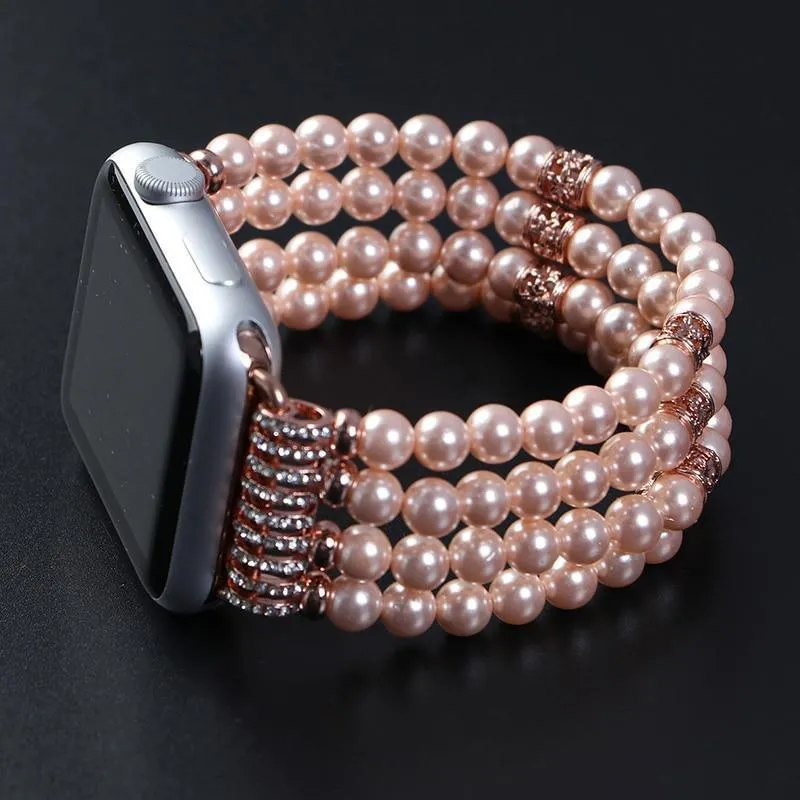 Apple Watch Band, Bling Stretch strap, Bling Pearls