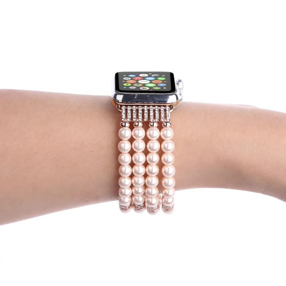 Apple Watch Band, Bling Stretch strap, Bling Pearls