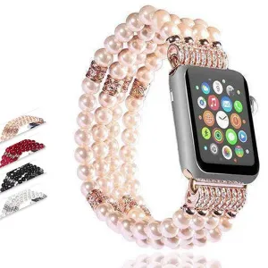 Apple Watch Band, Bling Stretch strap, Bling Pearls