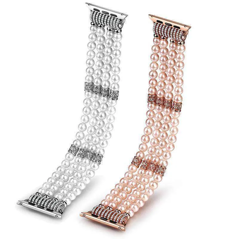 Apple Watch Band, Bling Stretch strap, Bling Pearls