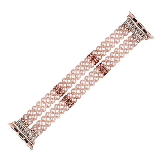 Apple Watch Band, Bling Stretch strap, Bling Pearls