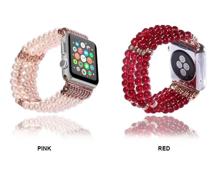 Apple Watch Band, Bling Stretch strap, Bling Pearls