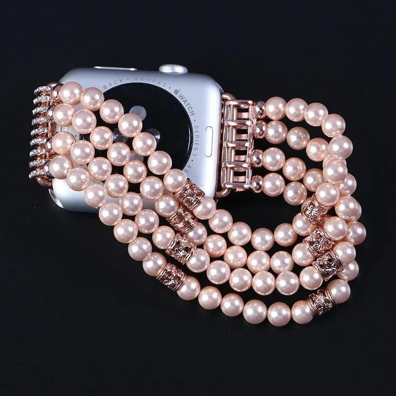 Apple Watch Band, Bling Stretch strap, Bling Pearls