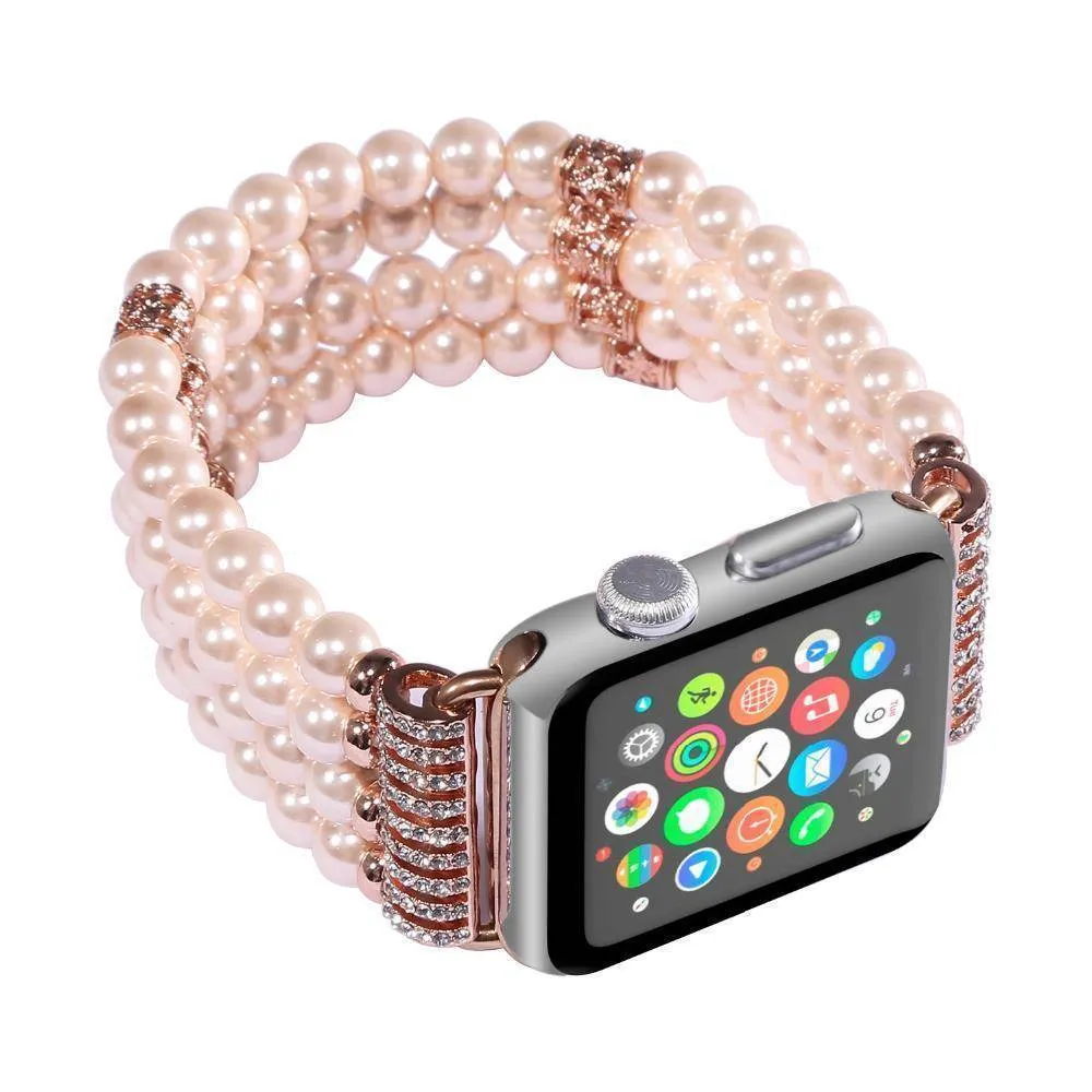 Apple Watch Band, Bling Stretch strap, Bling Pearls