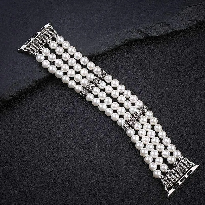 Apple Watch Band, Bling Stretch strap, Bling Pearls