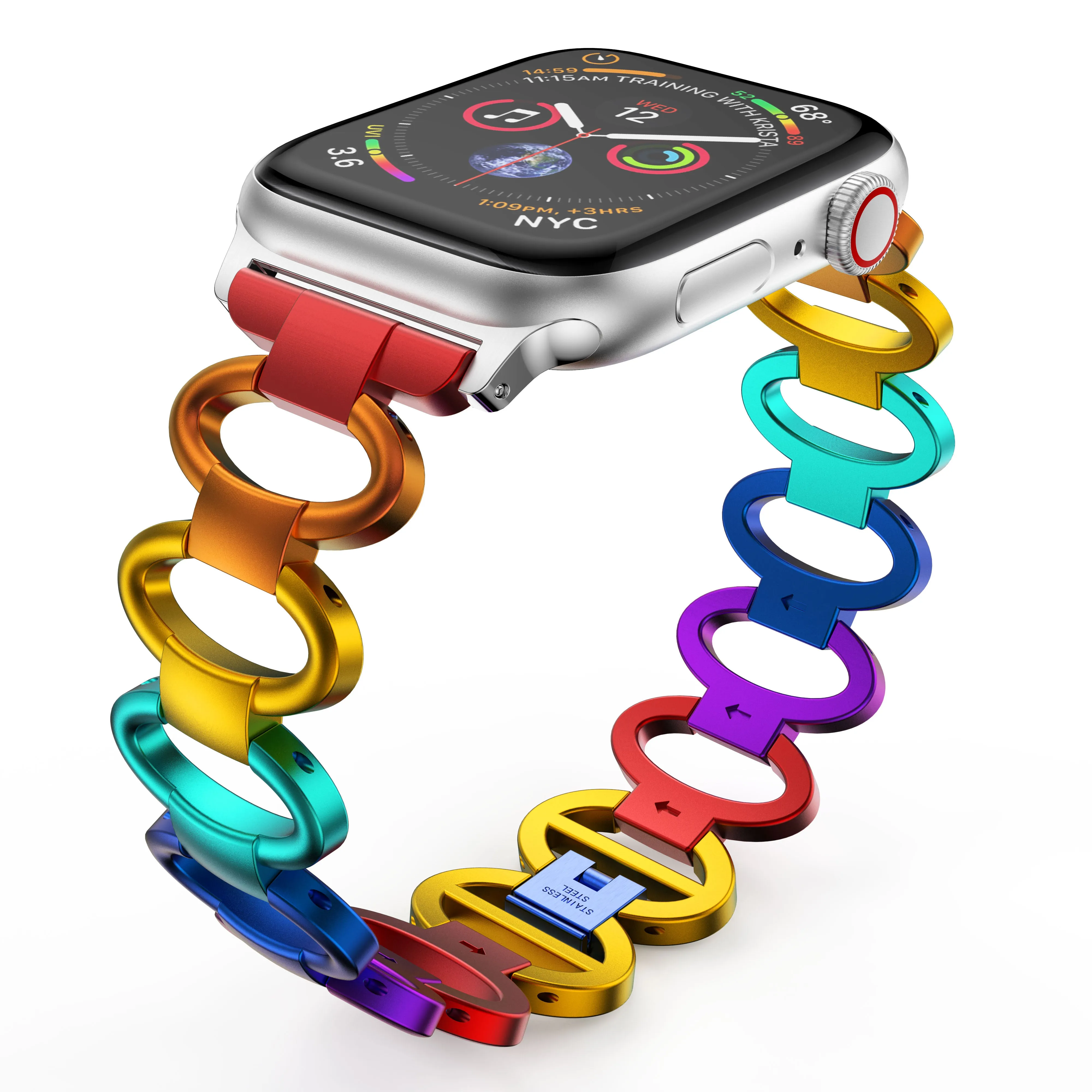 Apple Watch Band Series 7 6 5 4 Bracelet Women High Quality Steel Strap for iWatch 38mm 40mm 41mm 42mm 44mm 45mm Wristband |Watchbands|