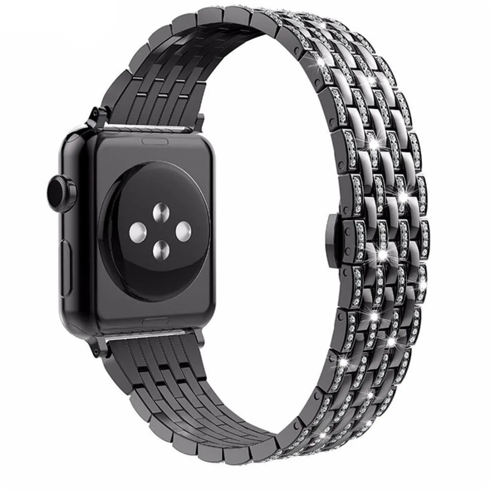Apple Watch Band Women designer ladies Pave Crystal Ultra Watchband