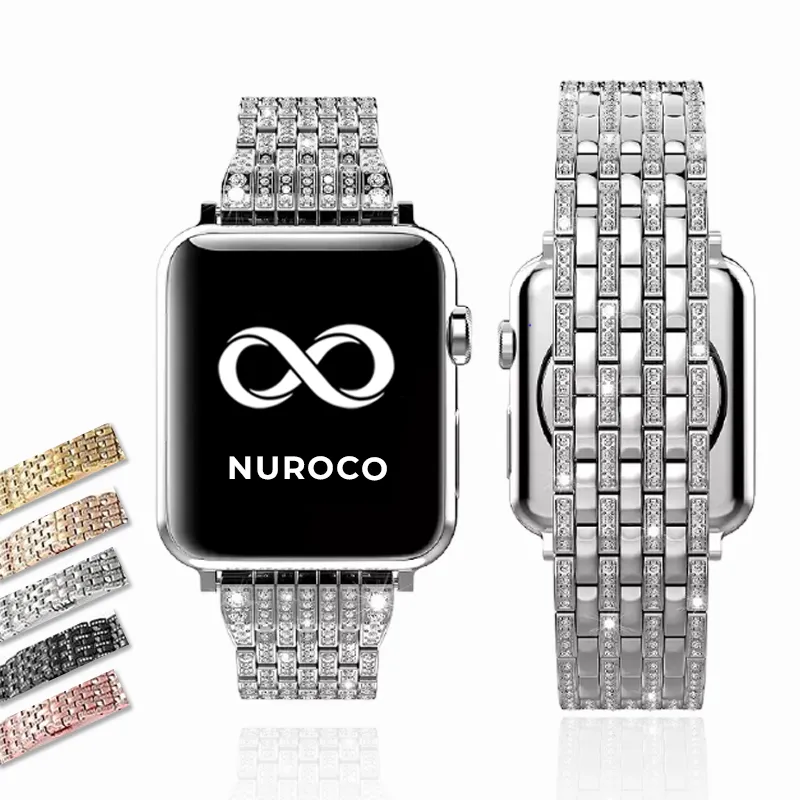 Apple Watch Band Women designer ladies Pave Crystal Ultra Watchband