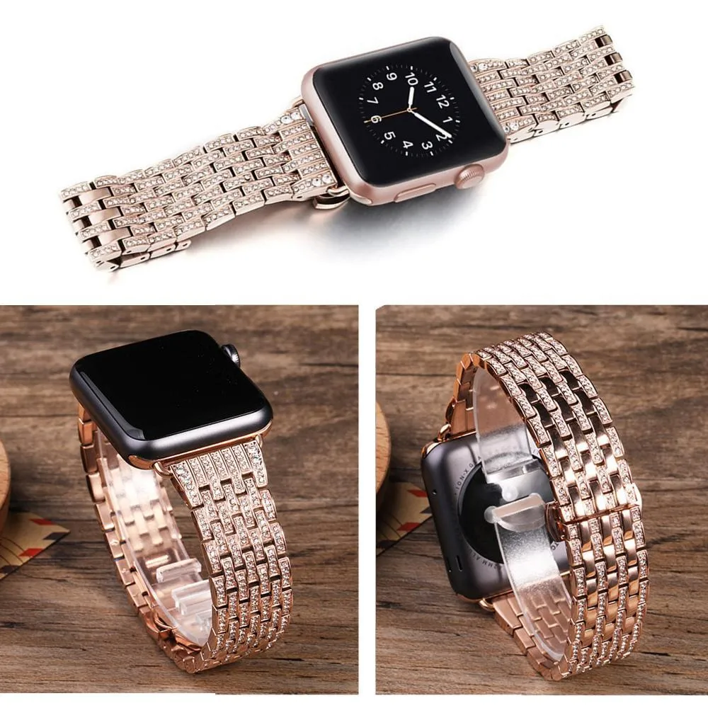 Apple Watch Band Women designer ladies Pave Crystal Ultra Watchband
