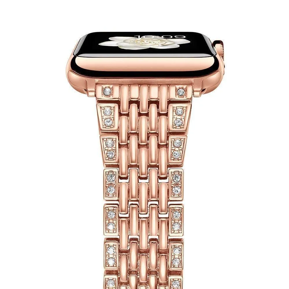 Apple Watch Bling Women Band Steel Premium Crystals Rhinestone Cuff