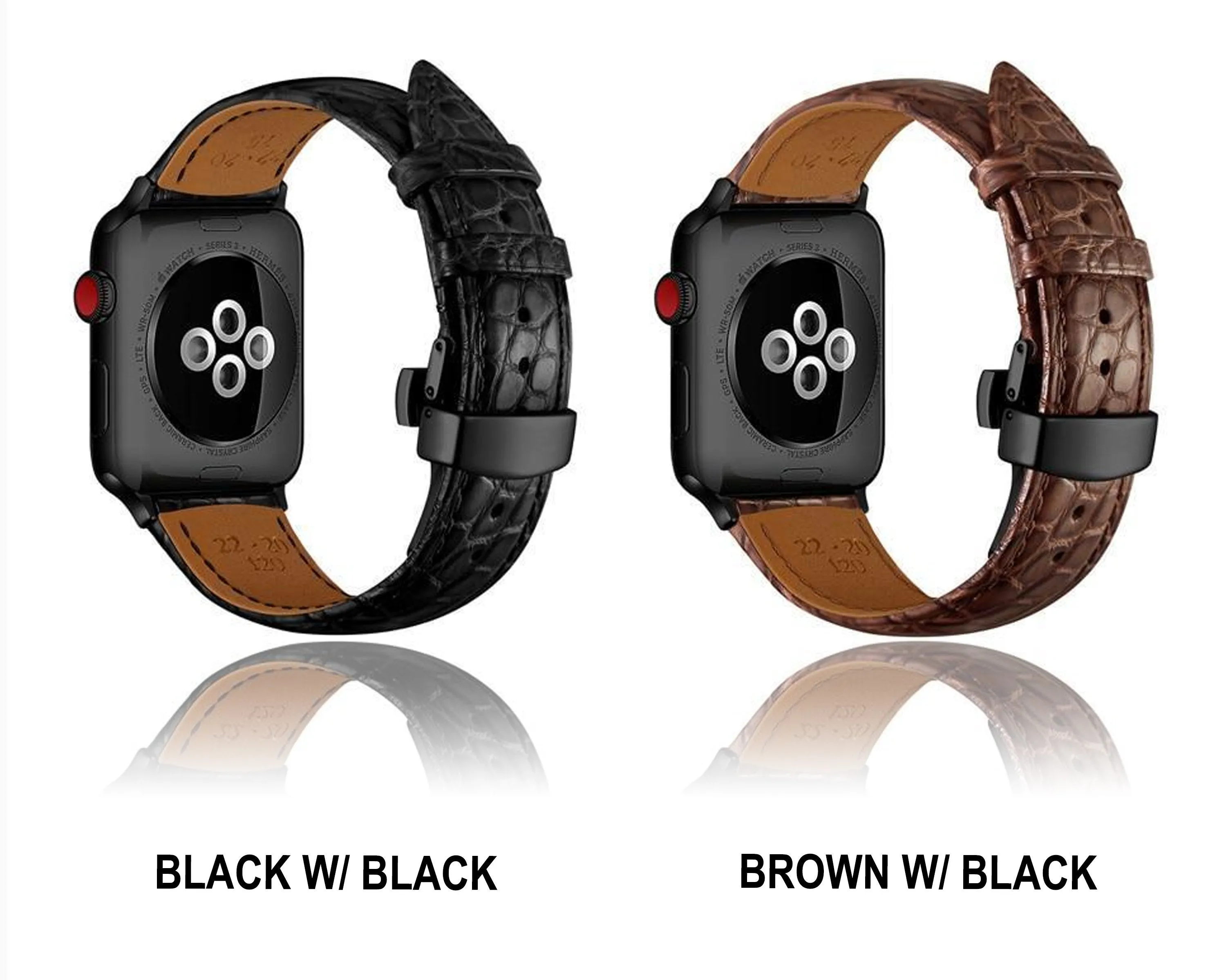 Apple Watch Premium Alligator Leather Designer Bands exotic Strap