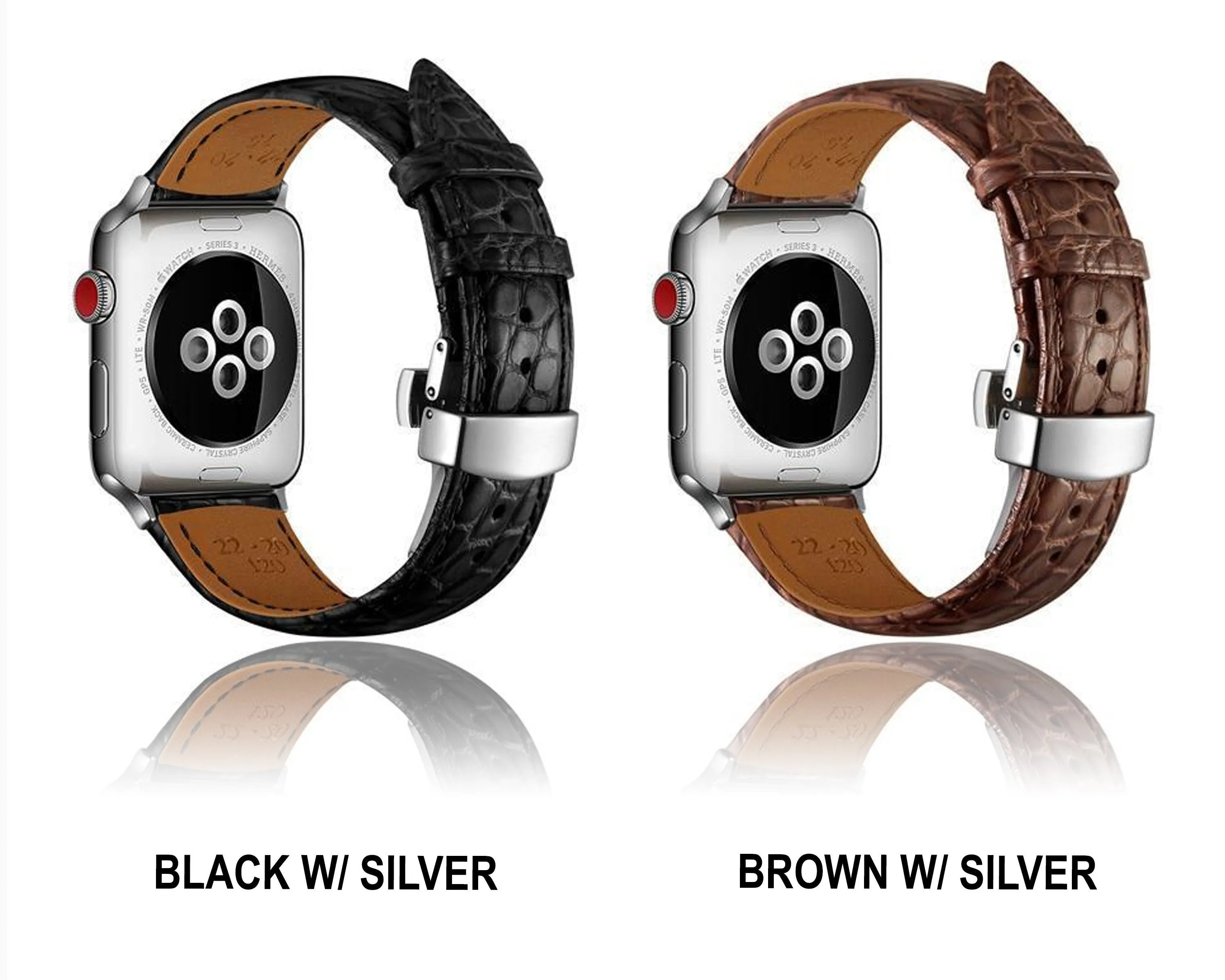 Apple Watch Premium Alligator Leather Designer Bands exotic Strap