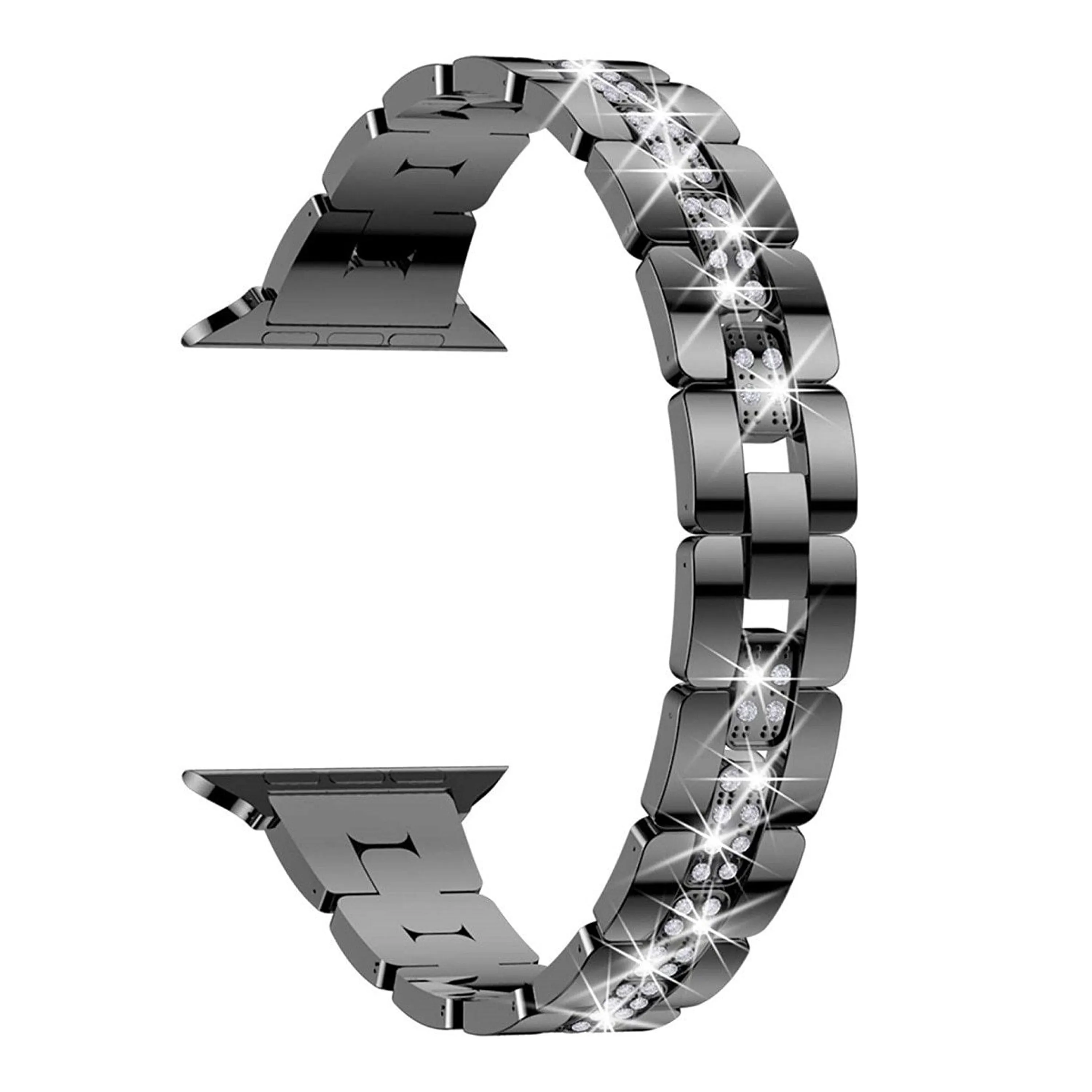 Apple Watch Series 7 6 5 4 High-Quality Metal Wristband Strap Diamond