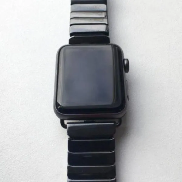 Apple Watch Series Band Ceramic Link Loop Strap Butterfly Clasp