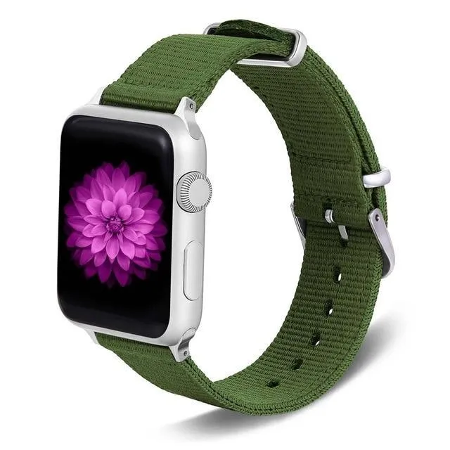 Apple Watch Series Band, Nylon Rainbow Sport Smart Watch