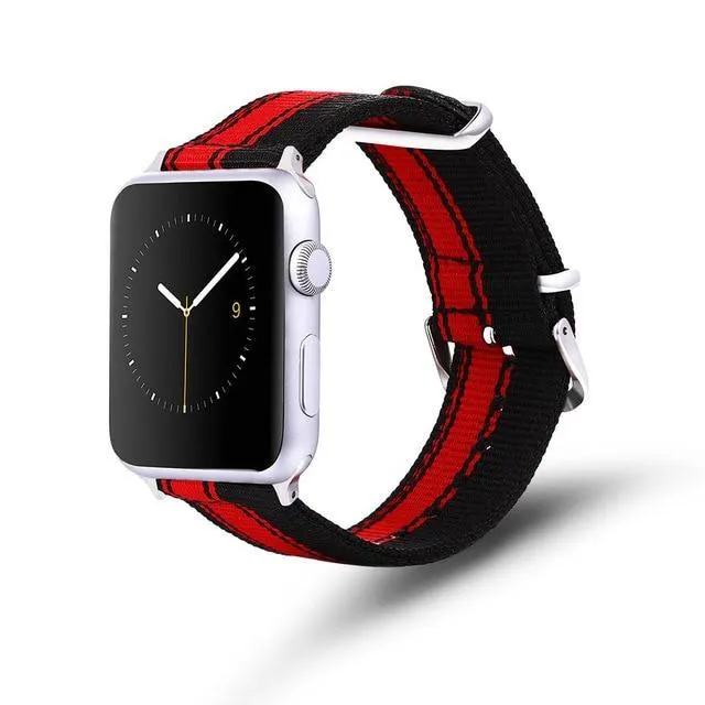 Apple Watch Series Band, Nylon Rainbow Sport Smart Watch
